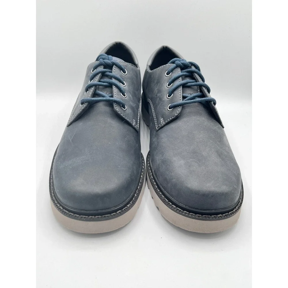Rockport Waterproof trutech Men Navy Blue Nubuck Leather Oxford Shoes Sz 10.5M